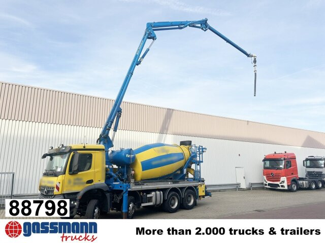Mercedes-Benz Arocs 3246 B 8x4 Stetter Mischer 7m³, Pumpe 25m - Betonvežis: foto 1 Mercedes-Benz Arocs 3246 B 8x4 Stetter Mischer 7m³, Pumpe 25m - Betonvežis: foto 1