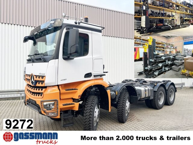 Mercedes-Benz Arocs 4151 AK 8x8/4, Grounder - Hook-lift sunkvežimis: foto 1 Mercedes-Benz Arocs 4151 AK 8x8/4, Grounder - Hook-lift sunkvežimis: foto 1