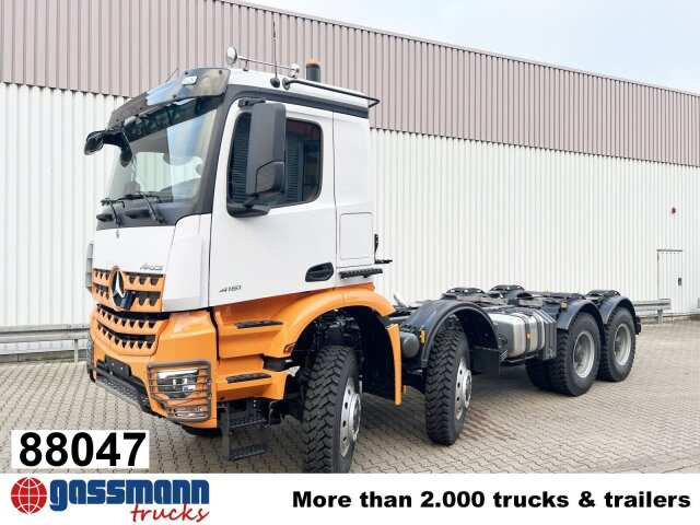 Mercedes-Benz Arocs 4151 AK 8x8/4, Grounder - Važiuoklės sunkvežimis: foto 1 Mercedes-Benz Arocs 4151 AK 8x8/4, Grounder - Važiuoklės sunkvežimis: foto 1