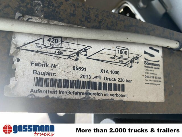 Mercedes-Benz Atego 816 4x2 mit Sörensen LBW - Furgonas sunkvežimis: foto 4 Mercedes-Benz Atego 816 4x2 mit Sörensen LBW - Furgonas sunkvežimis: foto 4