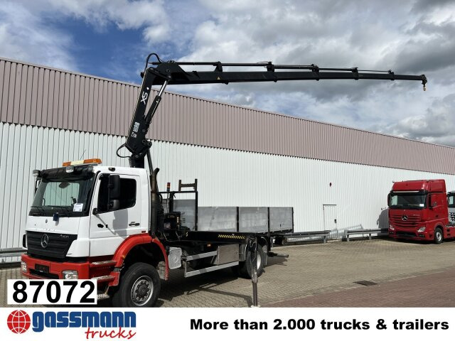 Mercedes-Benz Axor 1828 A 4x4 mit Kran Hiab XS 166 E-5 - Platforminis/ Bortinis sunkvežimis, Sunkvežimis su kranu: foto 1 Mercedes-Benz Axor 1828 A 4x4 mit Kran Hiab XS 166 E-5 - Platforminis/ Bortinis sunkvežimis, Sunkvežimis su kranu: foto 1