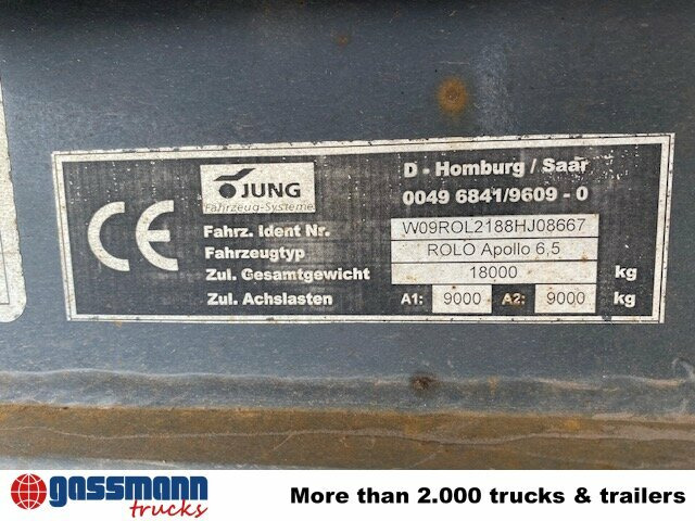 Rolo Apollo 6,5 Schlittenabroller - Kablio/ Skip loader priekaba: foto 5 Rolo Apollo 6,5 Schlittenabroller - Kablio/ Skip loader priekaba: foto 5