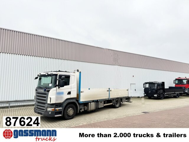 Scania R380 DB 4x2 MNA, Platz für Heckkran, 2x AHK - Platforminis/ Bortinis sunkvežimis: foto 1 Scania R380 DB 4x2 MNA, Platz für Heckkran, 2x AHK - Platforminis/ Bortinis sunkvežimis: foto 1