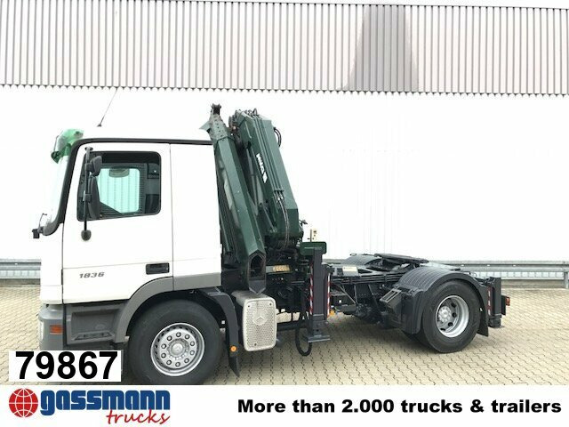 Mercedes-Benz Actros 1836 LS 4x2 mit Kran MKG HLK 330HP - Vilkikas: foto 1 Mercedes-Benz Actros 1836 LS 4x2 mit Kran MKG HLK 330HP - Vilkikas: foto 1