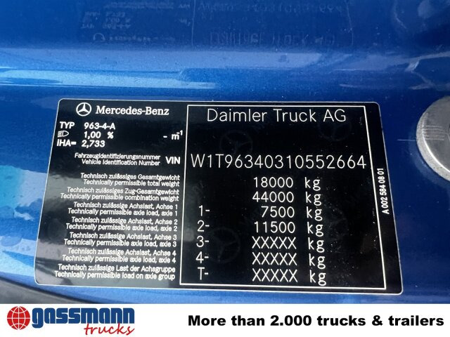 Mercedes-Benz Actros 1843 LS 4x4 HAD, HydroDrive, MirrorCam, - Vilkikas: foto 4 Mercedes-Benz Actros 1843 LS 4x4 HAD, HydroDrive, MirrorCam, - Vilkikas: foto 4