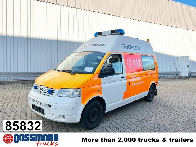 Volkswagen T5 2.5 TDI 4x2, Krankenwagen - Greitosios pagalbos automobilis: foto 1 Volkswagen T5 2.5 TDI 4x2, Krankenwagen - Greitosios pagalbos automobilis: foto 1