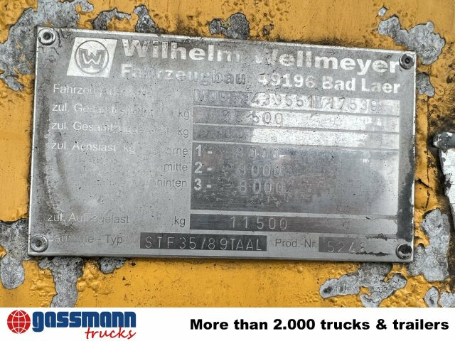 Wellmeyer, STF 35/89 TA AL, ca. 25 cbm, ALU, - Puspriekabė cisterna: foto 3 Wellmeyer, STF 35/89 TA AL, ca. 25 cbm, ALU, - Puspriekabė cisterna: foto 3