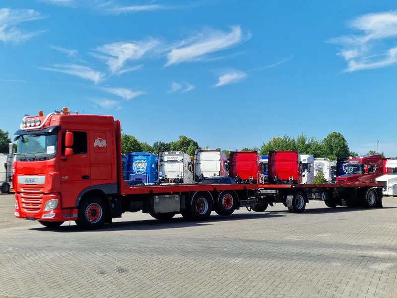 DAF XF 410 6x2 SpaceCab - Flatbed - Euro 6 + 2 axle trailer BPW - Platforminis/ Bortinis sunkvežimis: foto 3 DAF XF 410 6x2 SpaceCab - Flatbed - Euro 6 + 2 axle trailer BPW - Platforminis/ Bortinis sunkvežimis: foto 3