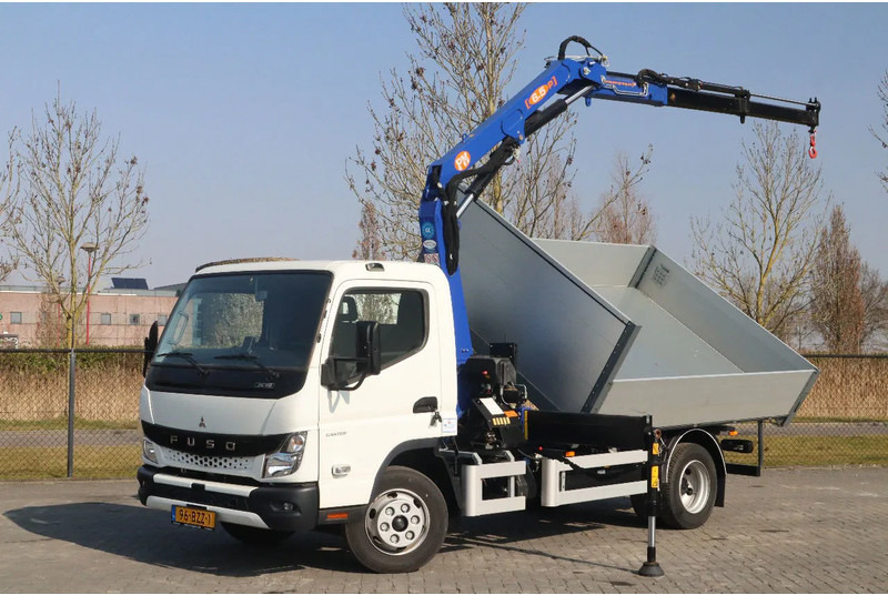 FUSO 7C18 | 4X2 | 3-WAY TIPPER | PM 6.5 KRAN /CRANE - Savivartis sunkvežimis, Sunkvežimis su kranu: foto 1 FUSO 7C18 | 4X2 | 3-WAY TIPPER | PM 6.5 KRAN /CRANE - Savivartis sunkvežimis, Sunkvežimis su kranu: foto 1