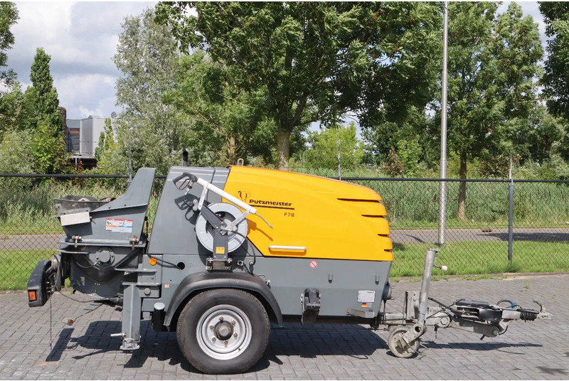 Putzmeister P718 TD | CONCRETE PUMP | LOW HOURS - Stacionarus betono siurblys: foto 1 Putzmeister P718 TD | CONCRETE PUMP | LOW HOURS - Stacionarus betono siurblys: foto 1