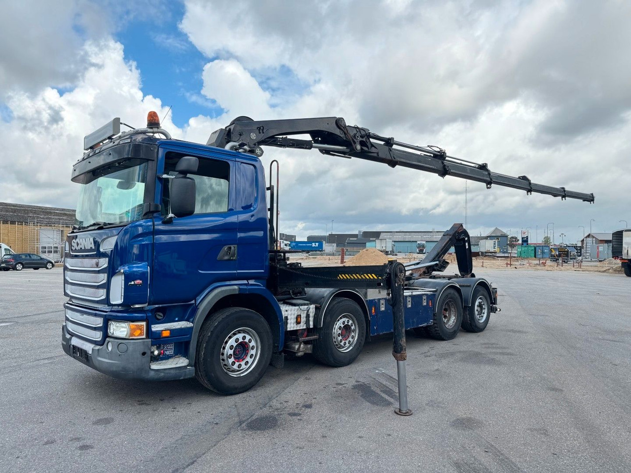 Scania G480 8x2*6 Hakenlift / Hiab 244 EP-5 Hipro - Sunkvežimis su kranu: foto 1 Scania G480 8x2*6 Hakenlift / Hiab 244 EP-5 Hipro - Sunkvežimis su kranu: foto 1
