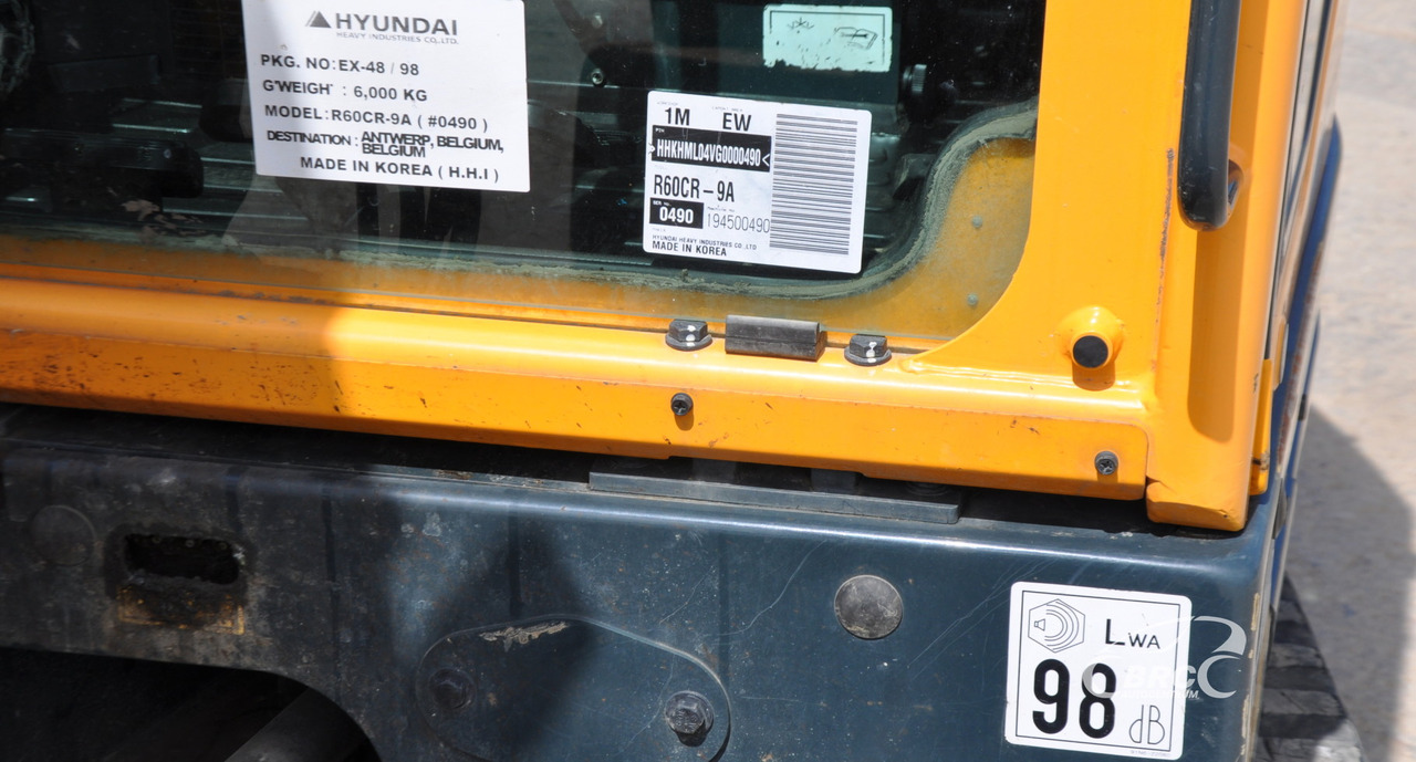 Mini ekskavatorius Hyundai R60CR-9A: foto 15