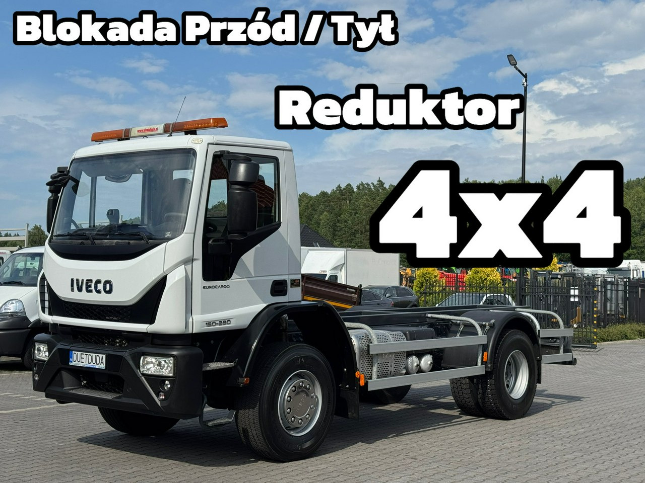 Iveco Eurocargo 150-280 Rama 550cm Napęd 4x4 Reduktor + Blokady - Važiuoklės sunkvežimis: foto 1 Iveco Eurocargo 150-280 Rama 550cm Napęd 4x4 Reduktor + Blokady - Važiuoklės sunkvežimis: foto 1