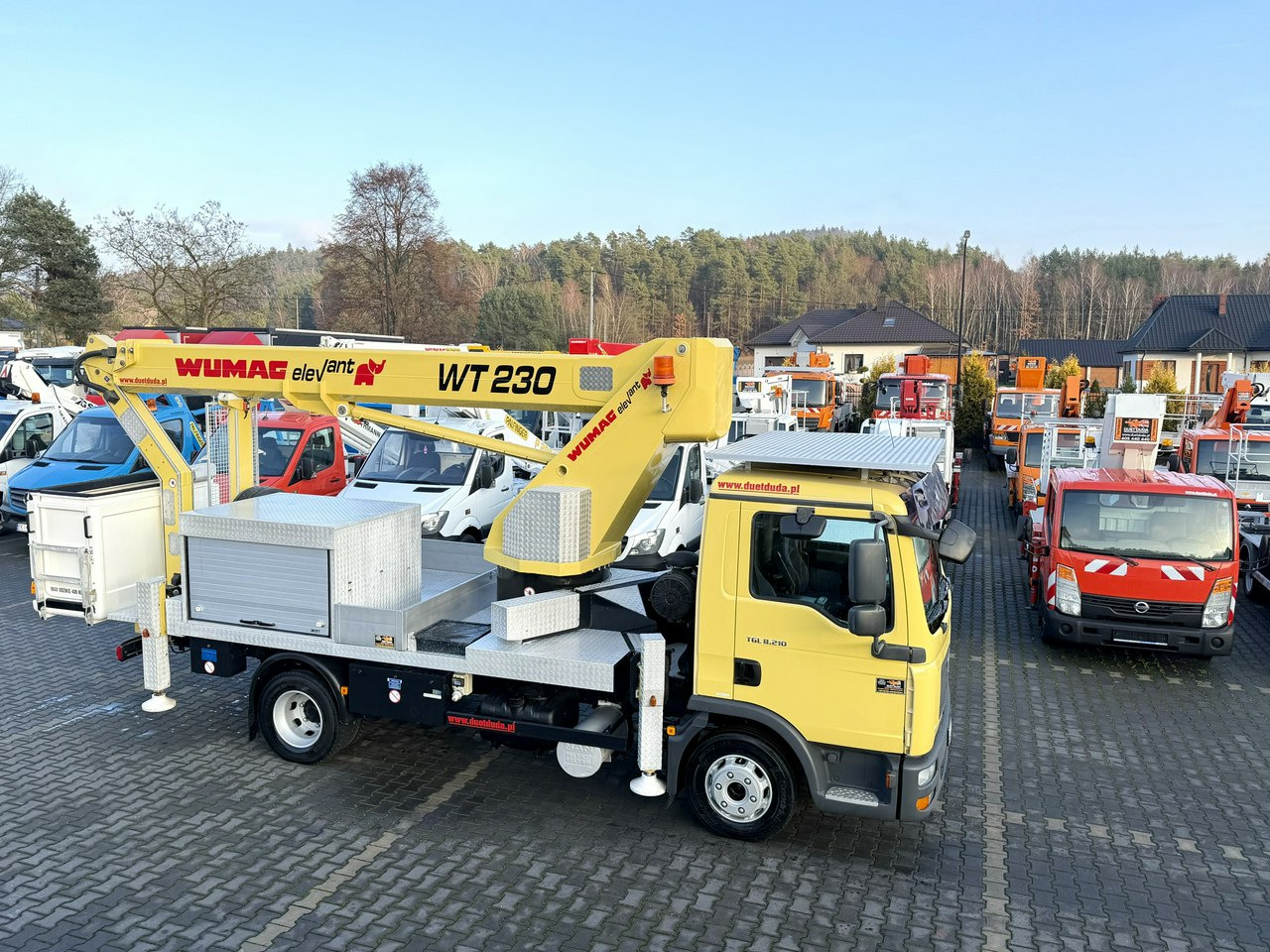 MAN TGL 8.210 Zwyżka WUMAG WT 230 23m w bok 18m podnośnik - Autobokštelio: foto 1 MAN TGL 8.210 Zwyżka WUMAG WT 230 23m w bok 18m podnośnik - Autobokštelio: foto 1