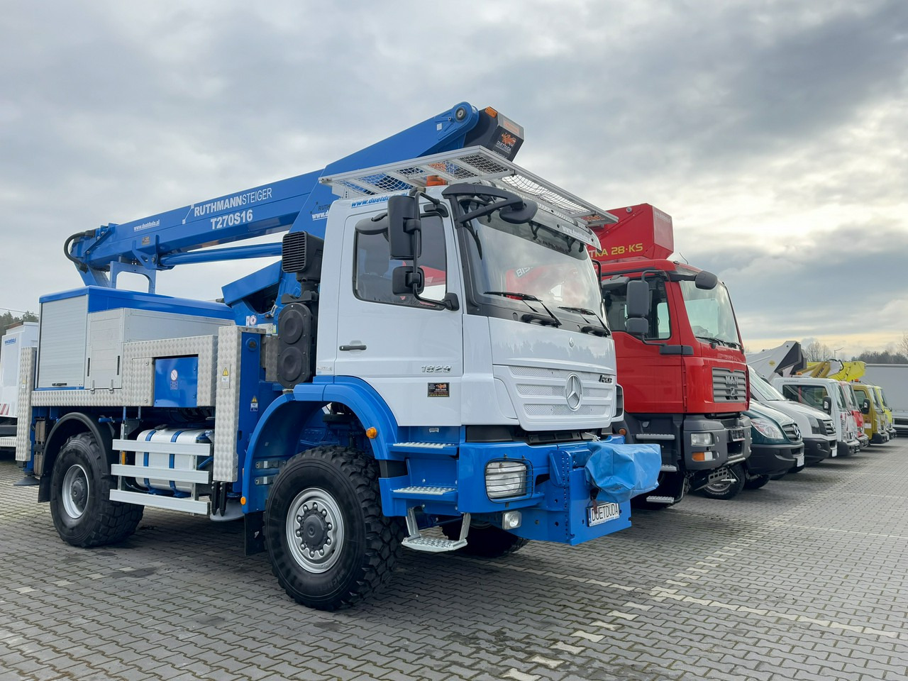Mercedes AXOR 1829 4x4 Zwyżka RUTHMANN STEIGER T270S16 Podnośnik Koszowy - Autobokštelio: foto 1 Mercedes AXOR 1829 4x4 Zwyżka RUTHMANN STEIGER T270S16 Podnośnik Koszowy - Autobokštelio: foto 1