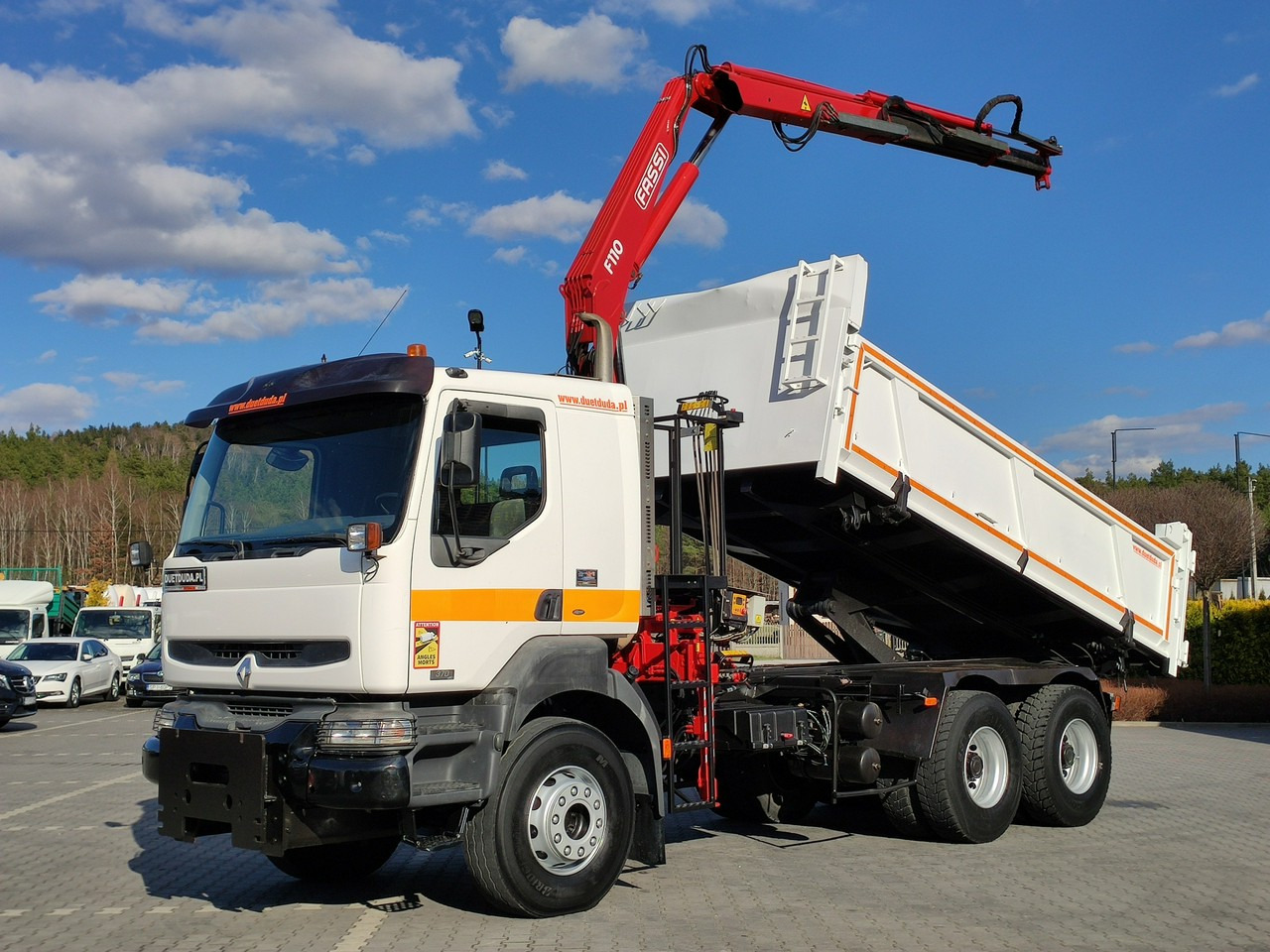 Renault Kerax 26.370 6x4 Mocny HDS FASSI F110 - Savivartis sunkvežimis, Sunkvežimis su kranu: foto 1 Renault Kerax 26.370 6x4 Mocny HDS FASSI F110 - Savivartis sunkvežimis, Sunkvežimis su kranu: foto 1