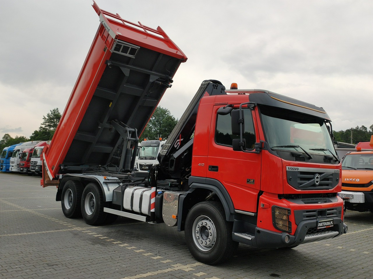 Volvo FMX 410 6x4 13L HDS Radiowy Hydroburta - Savivartis sunkvežimis, Sunkvežimis su kranu: foto 2 Volvo FMX 410 6x4 13L HDS Radiowy Hydroburta - Savivartis sunkvežimis, Sunkvežimis su kranu: foto 2