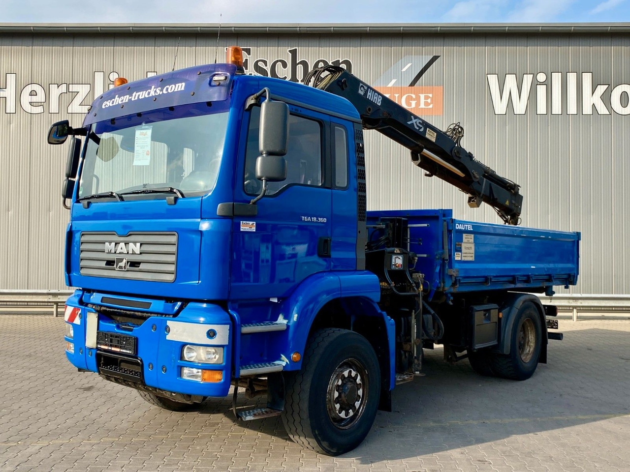 MAN TGA 18.360 4x4H BL*HIAB 122 BS-2*Dautel 3-Seiten - Savivartis sunkvežimis, Sunkvežimis su kranu: foto 1 MAN TGA 18.360 4x4H BL*HIAB 122 BS-2*Dautel 3-Seiten - Savivartis sunkvežimis, Sunkvežimis su kranu: foto 1