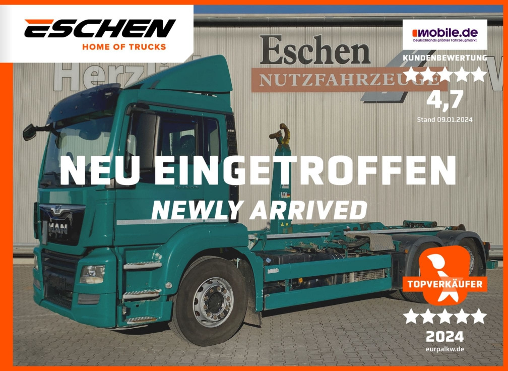 MAN TGS 26.420 6x2-2 BL / VDL Aufbau - Hook-lift sunkvežimis: foto 1 MAN TGS 26.420 6x2-2 BL / VDL Aufbau - Hook-lift sunkvežimis: foto 1