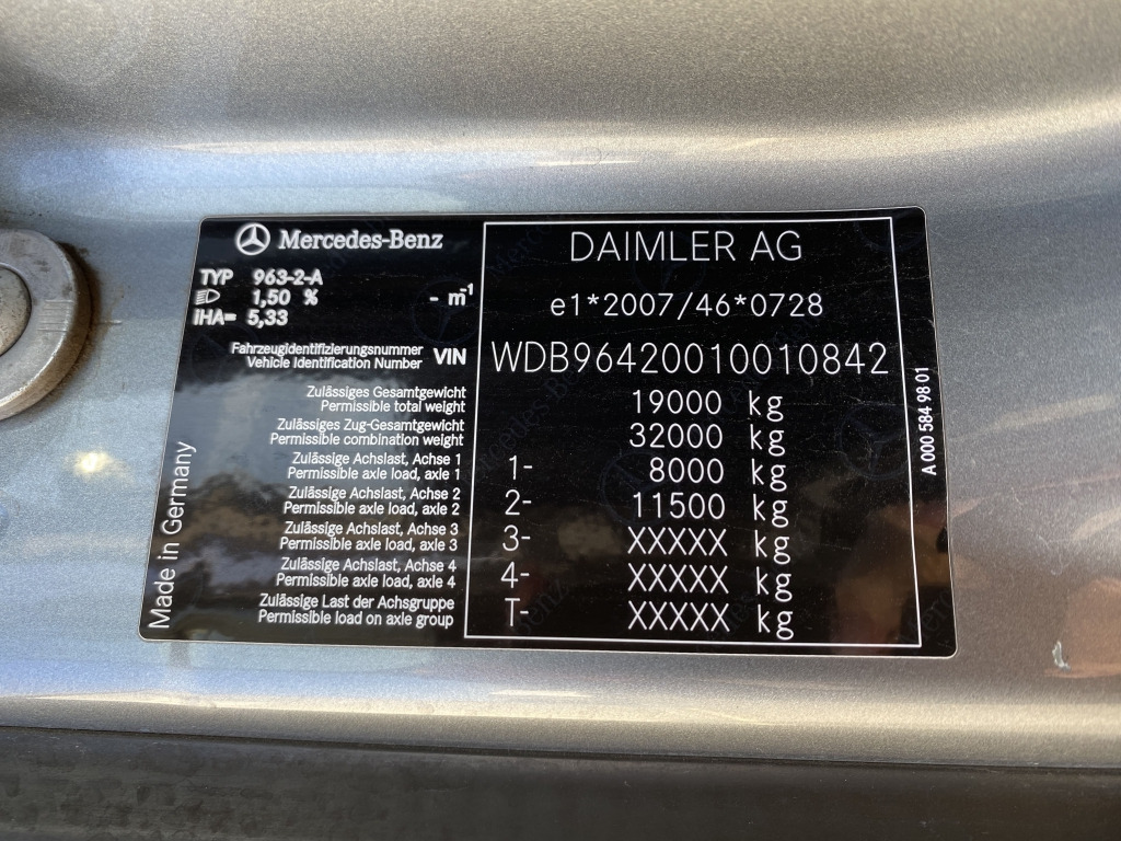 Mercedes-Benz 1832 4x2 / Fassi Kran - Savivartis sunkvežimis, Sunkvežimis su kranu: foto 4 Mercedes-Benz 1832 4x2 / Fassi Kran - Savivartis sunkvežimis, Sunkvežimis su kranu: foto 4