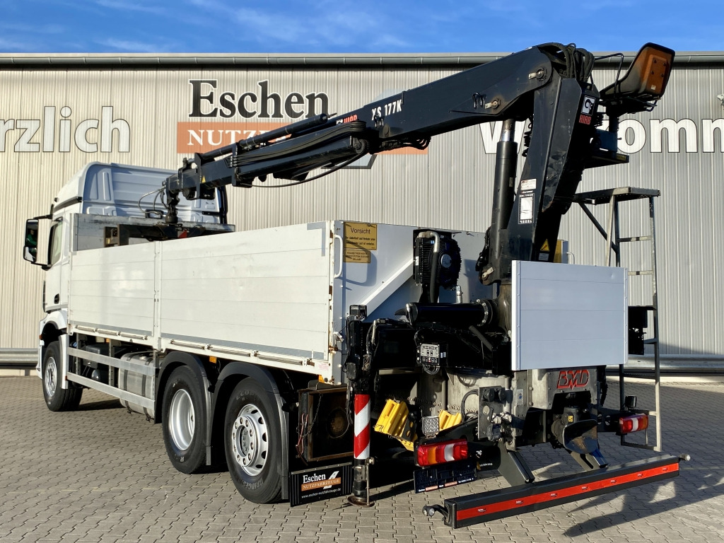 Mercedes-Benz 2545 L 6x2 Arocs / HIAB 177 K Pro Kran - Platforminis/ Bortinis sunkvežimis, Sunkvežimis su kranu: foto 3 Mercedes-Benz 2545 L 6x2 Arocs / HIAB 177 K Pro Kran - Platforminis/ Bortinis sunkvežimis, Sunkvežimis su kranu: foto 3