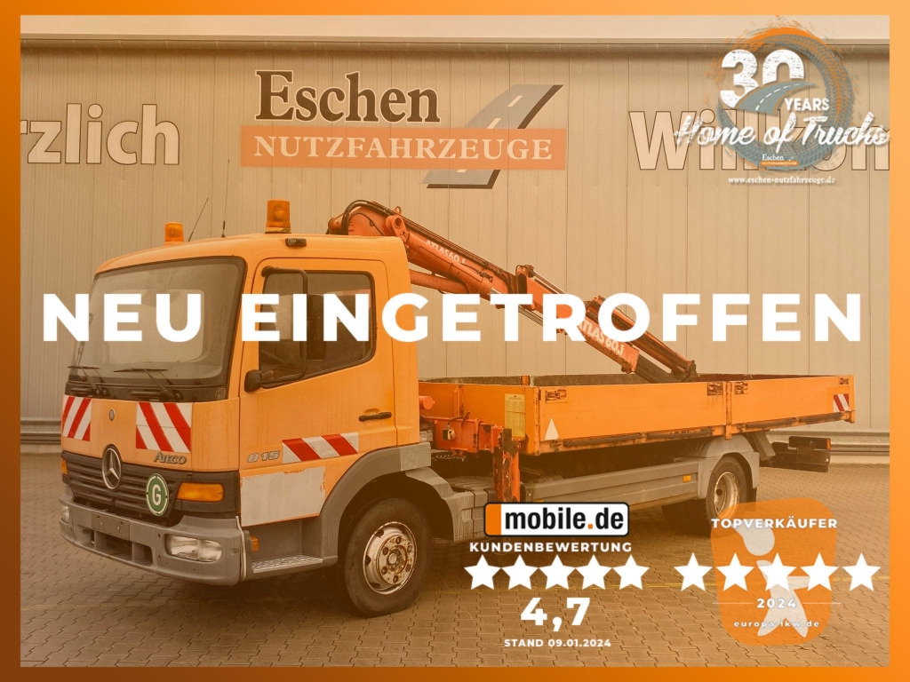 Mercedes-Benz 815 / Atlas-Faltkran - Platforminis/ Bortinis sunkvežimis, Sunkvežimis su kranu: foto 1 Mercedes-Benz 815 / Atlas-Faltkran - Platforminis/ Bortinis sunkvežimis, Sunkvežimis su kranu: foto 1