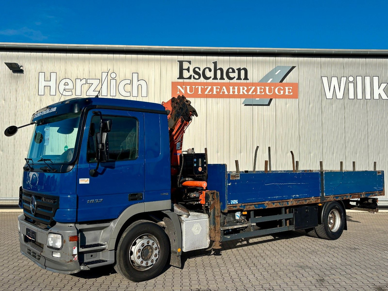 Mercedes-Benz Actros 1832 I Terex 85.2A3*9,10m*Telligent*Klima - Platforminis/ Bortinis sunkvežimis, Sunkvežimis su kranu: foto 1 Mercedes-Benz Actros 1832 I Terex 85.2A3*9,10m*Telligent*Klima - Platforminis/ Bortinis sunkvežimis, Sunkvežimis su kranu: foto 1