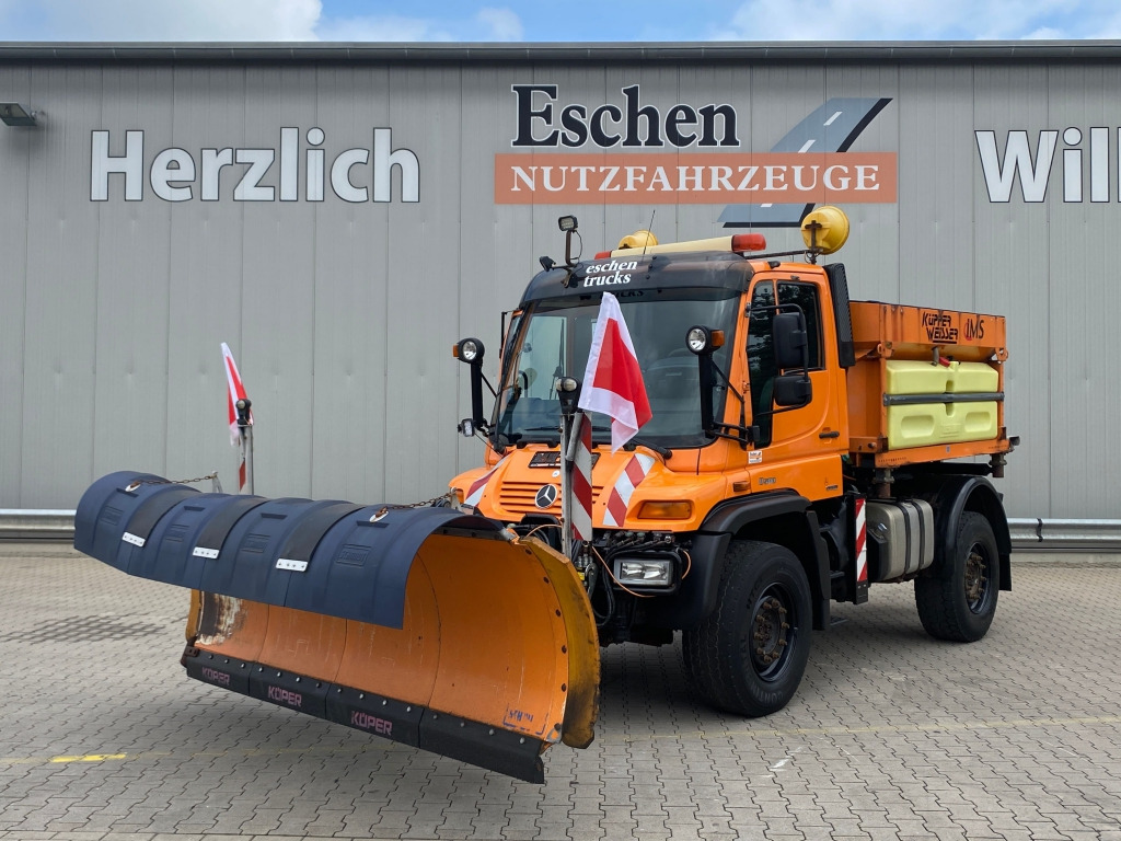 Mercedes-Benz Unimog U 500 4x4 - Sniego valymo mašina: foto 1 Mercedes-Benz Unimog U 500 4x4 - Sniego valymo mašina: foto 1