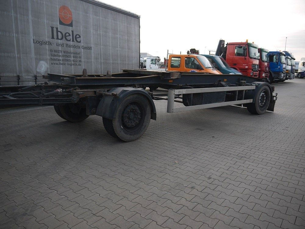 Schmitz Cargobull ACF 18 Abrollanhänger| Duomatic*ABS*Luftfederung - Kablio/ Skip loader priekaba: foto 1 Schmitz Cargobull ACF 18 Abrollanhänger| Duomatic*ABS*Luftfederung - Kablio/ Skip loader priekaba: foto 1