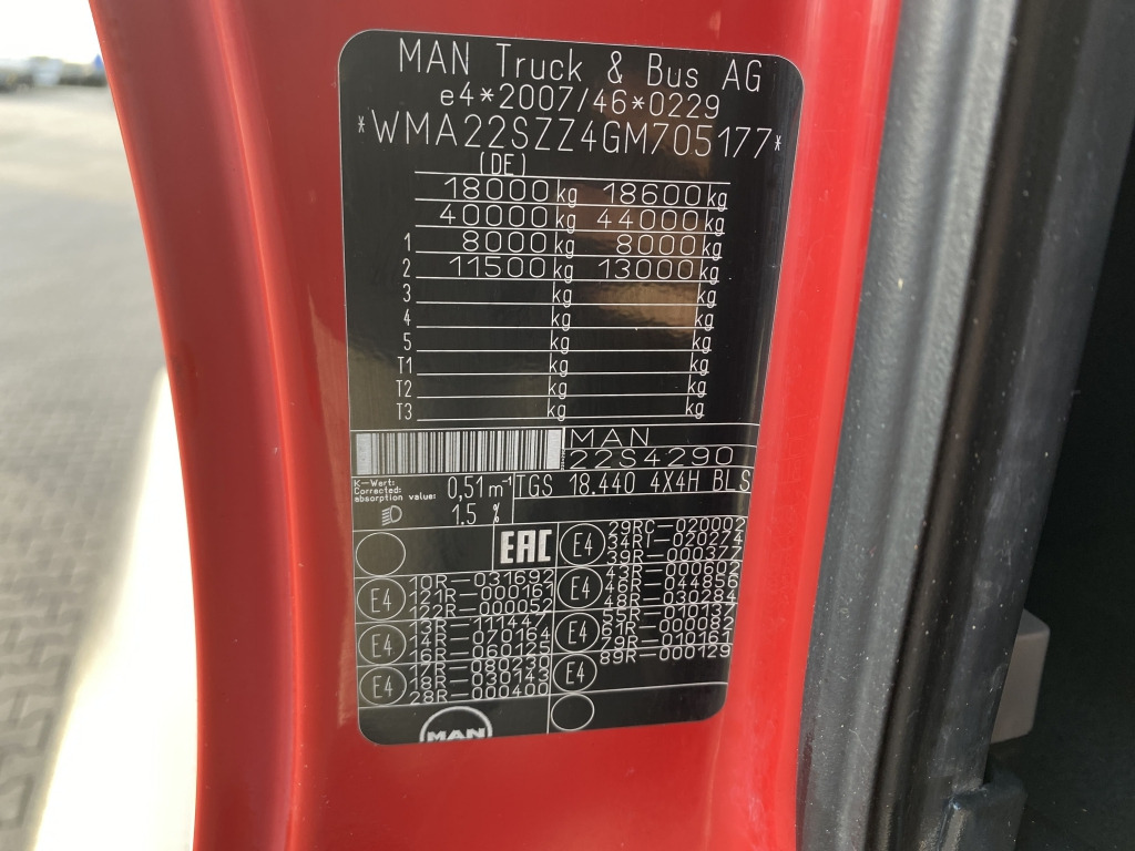 Vilkikas MAN 18.440 4x4 H BLS: foto 17