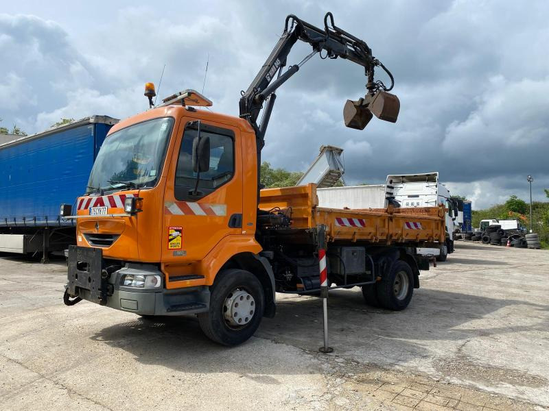 Renault Midlum 180 - Savivartis sunkvežimis, Sunkvežimis su kranu: foto 5 Renault Midlum 180 - Savivartis sunkvežimis, Sunkvežimis su kranu: foto 5