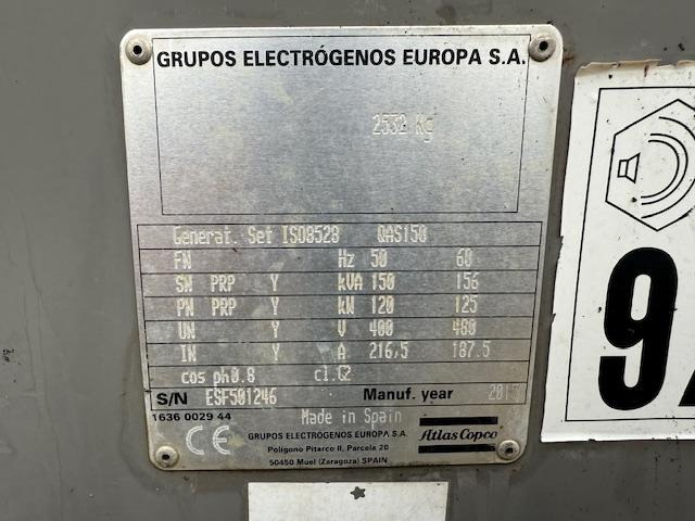 Atlas Copco QAS 150 - Elektrinis generatorius: foto 5 Atlas Copco QAS 150 - Elektrinis generatorius: foto 5