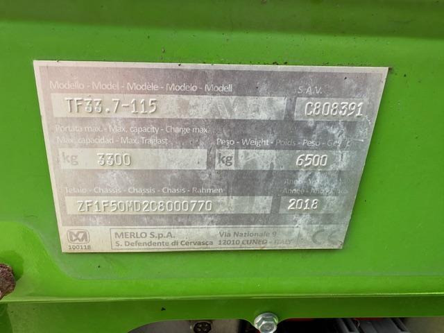 Merlo TF 33.7-115 mit Kabelbrand - Teleskopinis krautuvas: foto 5 Merlo TF 33.7-115 mit Kabelbrand - Teleskopinis krautuvas: foto 5