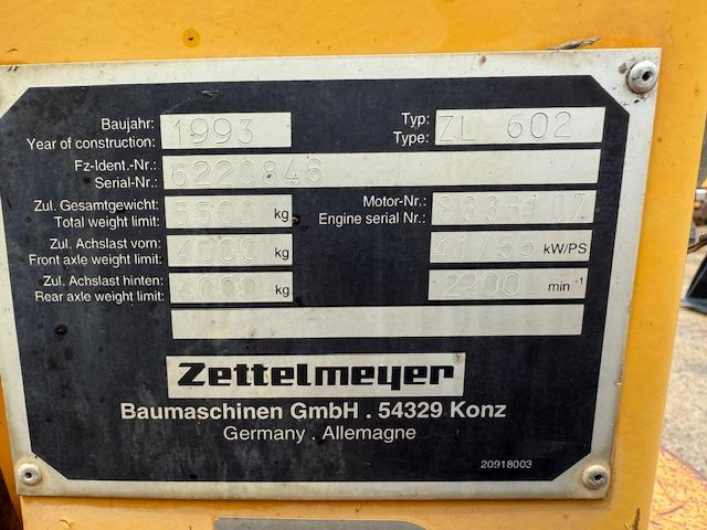 Zettelmeyer ZL 602 - Ratinis krautuvas: foto 5 Zettelmeyer ZL 602 - Ratinis krautuvas: foto 5