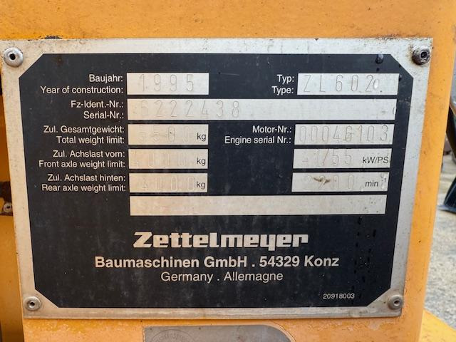 Zettelmeyer ZL 602 - Ratinis krautuvas: foto 5 Zettelmeyer ZL 602 - Ratinis krautuvas: foto 5