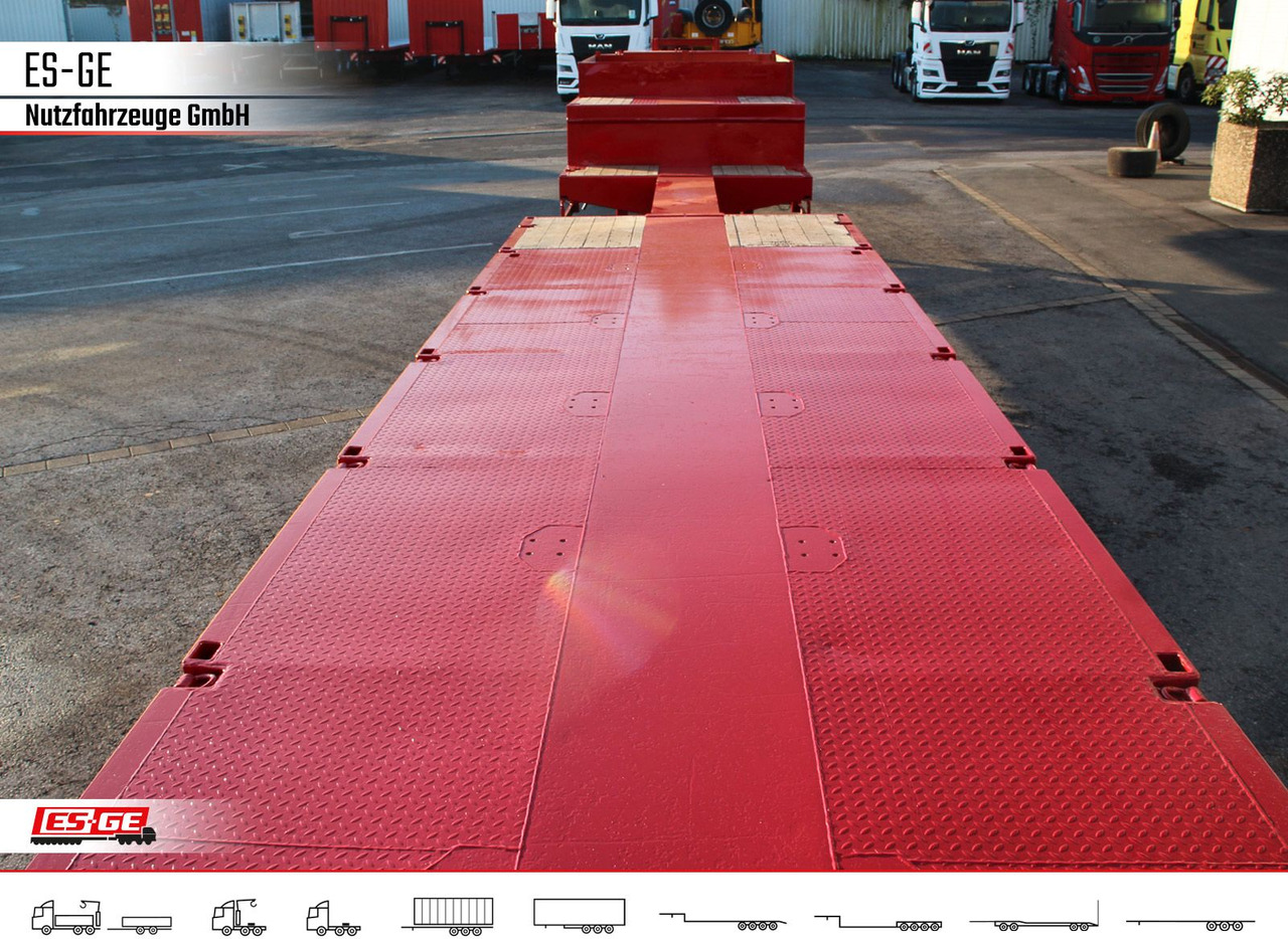 Žemo profilio platforma puspriekabė Broshuis 6-Achs-Satteltieflader - teleskopierbar: foto 6