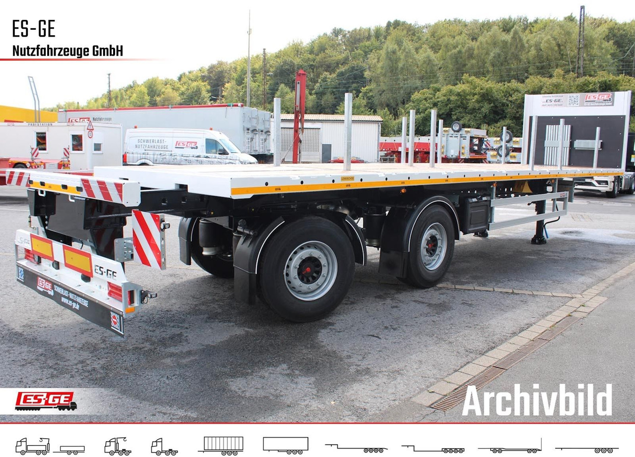 ES-GE 2-Achs-SAH, zwangsgelenkt, pneum. Heckausschub - Platforminė/ Bortinė puspriekabė: foto 2 ES-GE 2-Achs-SAH, zwangsgelenkt, pneum. Heckausschub - Platforminė/ Bortinė puspriekabė: foto 2