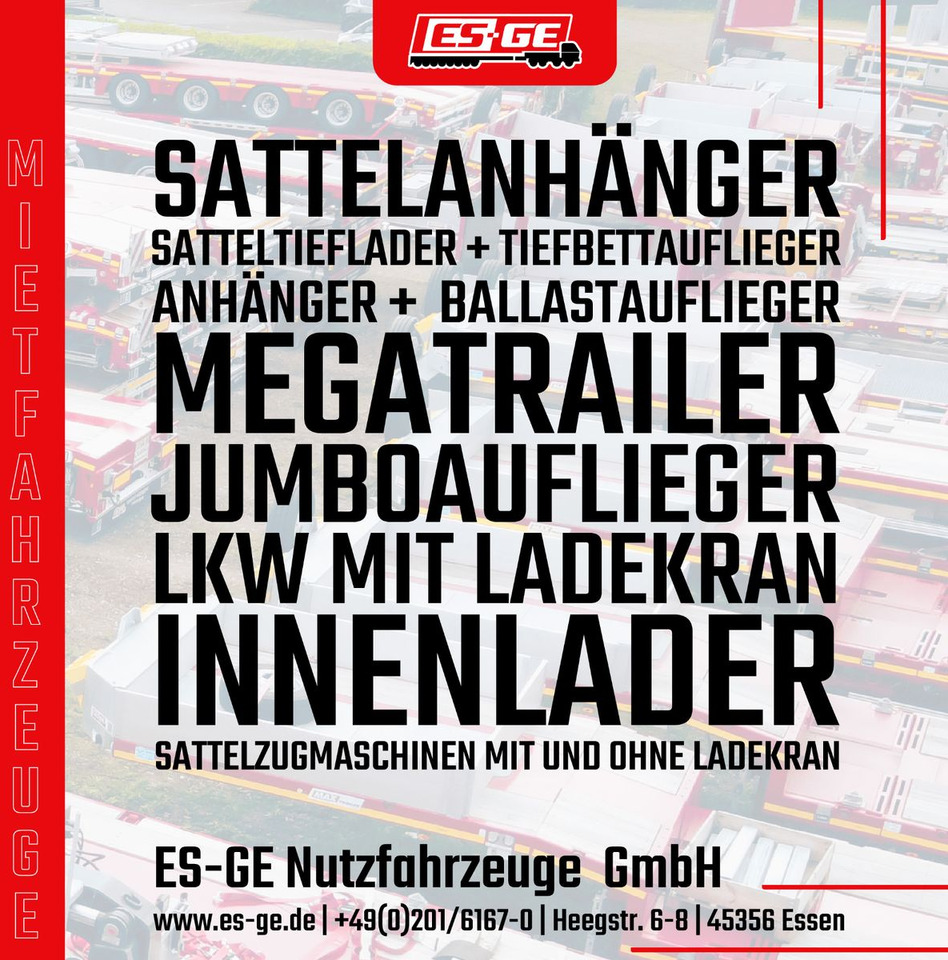 ES-GE 3-Achs Sattelanhänger - Rungen + CV - Platforminė/ Bortinė puspriekabė: foto 5 ES-GE 3-Achs Sattelanhänger - Rungen + CV - Platforminė/ Bortinė puspriekabė: foto 5