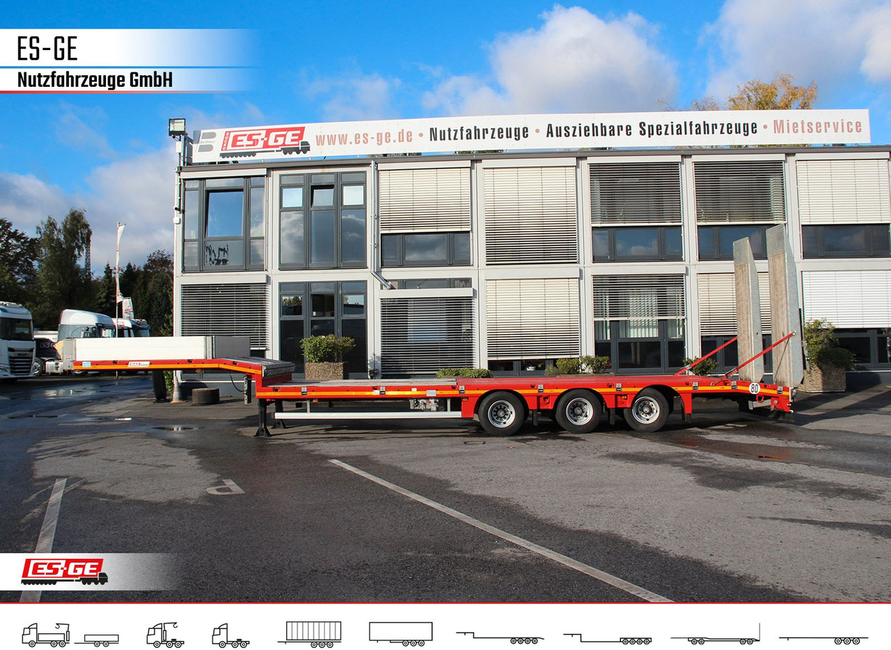Faymonville MAX Trailer MAX100 Semi-Tieflader 1tlg. Rampen - Žemo profilio platforma puspriekabė: foto 3 Faymonville MAX Trailer MAX100 Semi-Tieflader 1tlg. Rampen - Žemo profilio platforma puspriekabė: foto 3