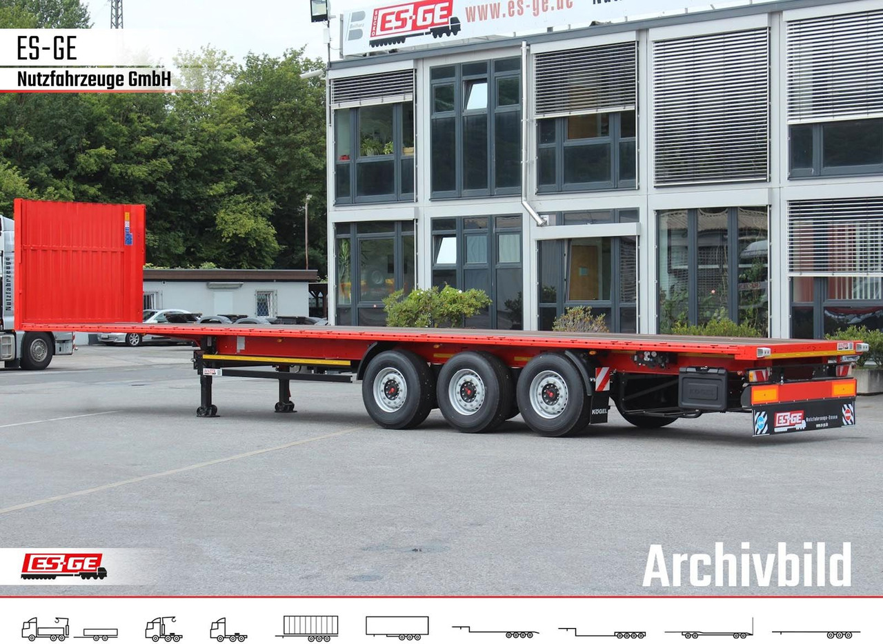 Kögel Multi Chassis. Rungen - Platforminė/ Bortinė puspriekabė: foto 1 Kögel Multi Chassis. Rungen - Platforminė/ Bortinė puspriekabė: foto 1
