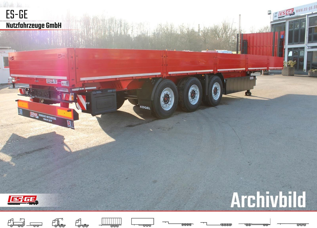 Kögel Multi Chassis, verstärkt, Bordwände - Platforminė/ Bortinė puspriekabė: foto 3 Kögel Multi Chassis, verstärkt, Bordwände - Platforminė/ Bortinė puspriekabė: foto 3