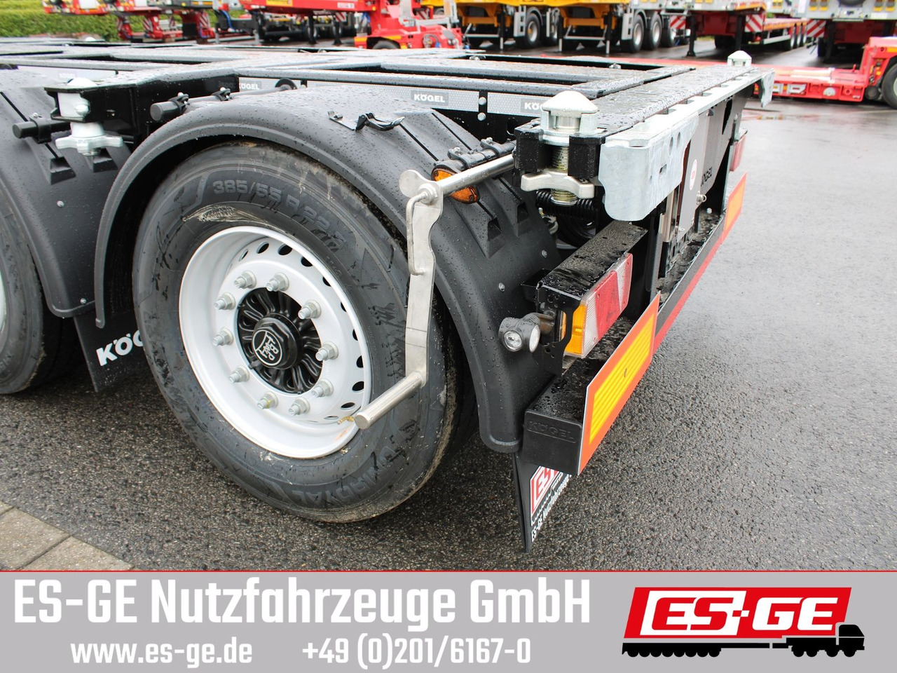 Konteineris-vežimus/ Sukeisti kūną puspriekabė Kögel PORT 45 TRIPLEX Containerchassis: foto 7