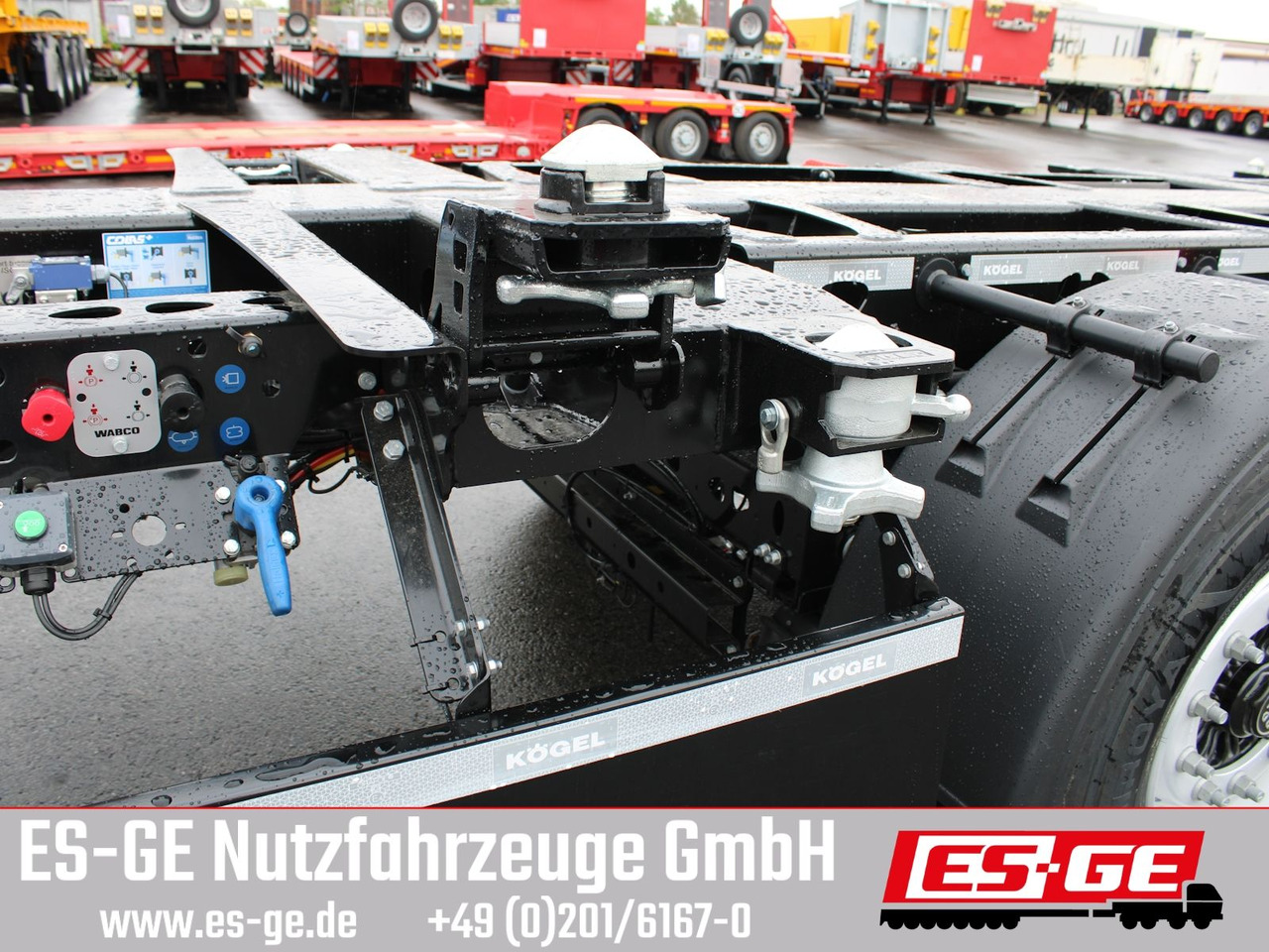 Konteineris-vežimus/ Sukeisti kūną puspriekabė Kögel PORT 45 TRIPLEX Containerchassis: foto 6