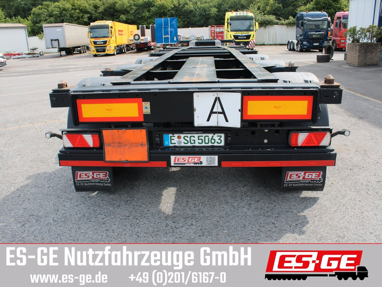 Kögel Port 40 simplex, pneumatischer Heckausschub - Konteineris-vežimus/ Sukeisti kūną puspriekabė: foto 5 Kögel Port 40 simplex, pneumatischer Heckausschub - Konteineris-vežimus/ Sukeisti kūną puspriekabė: foto 5