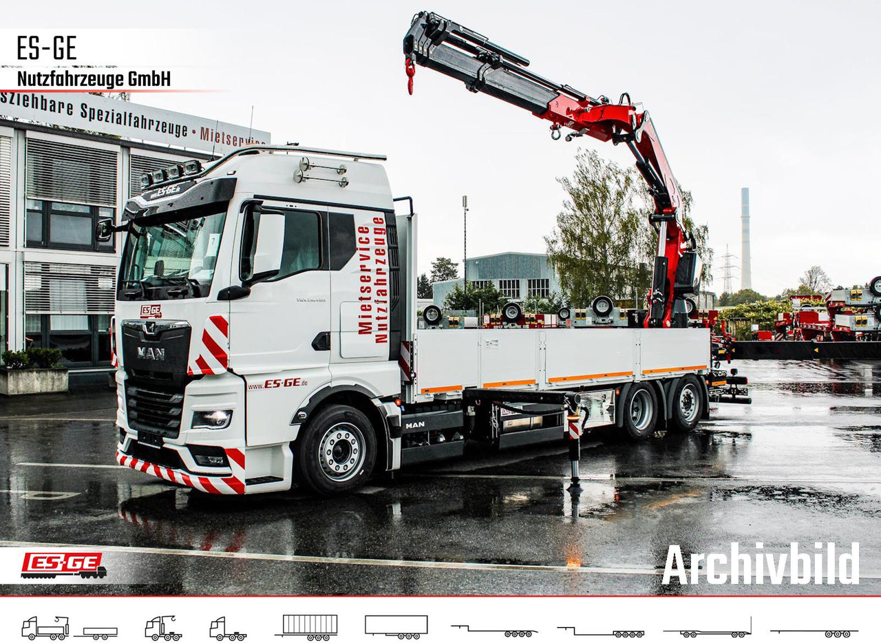 MAN TGX 26.480 6x2-4 LL CH mit Fassi F545RA.2.26 - Platforminis/ Bortinis sunkvežimis, Sunkvežimis su kranu: foto 1 MAN TGX 26.480 6x2-4 LL CH mit Fassi F545RA.2.26 - Platforminis/ Bortinis sunkvežimis, Sunkvežimis su kranu: foto 1