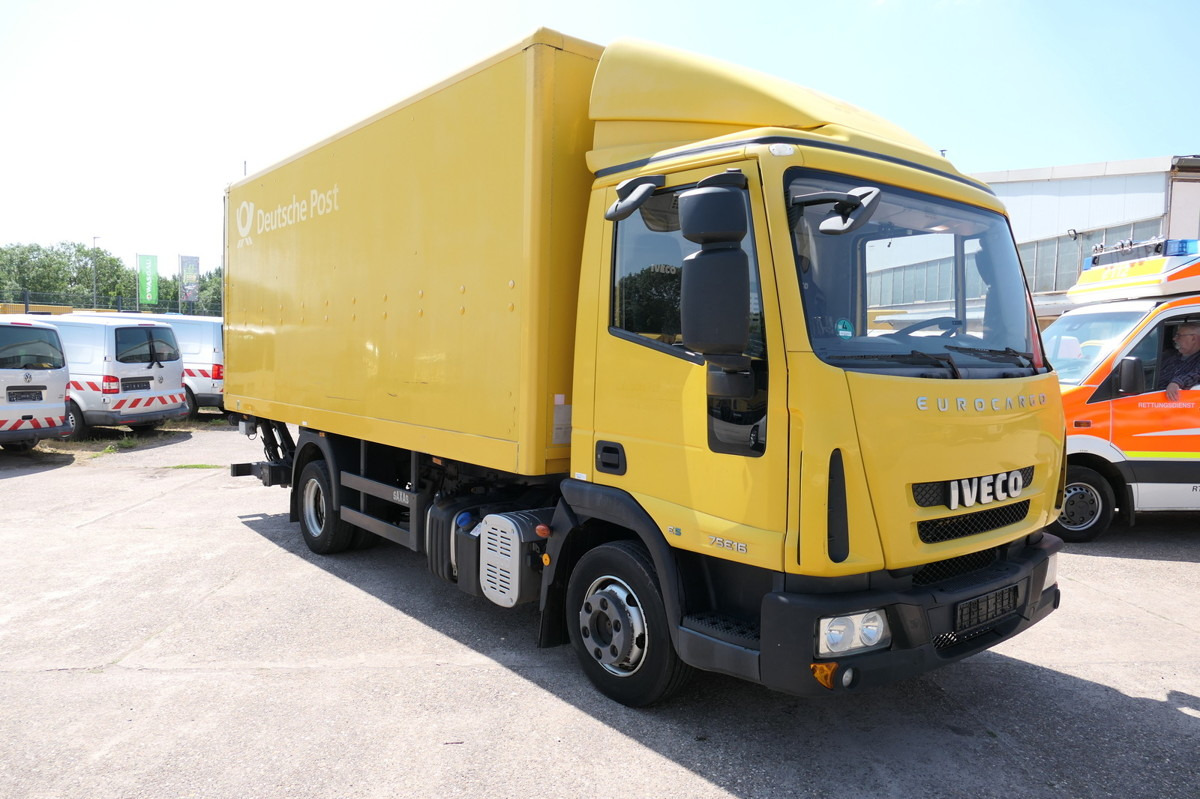 IVECO EuroCargo ML 75 E 16 P LBW LUFT AUTOMATIK COC EU - Furgonas su krovinių dėže: foto 1 IVECO EuroCargo ML 75 E 16 P LBW LUFT AUTOMATIK COC EU - Furgonas su krovinių dėže: foto 1
