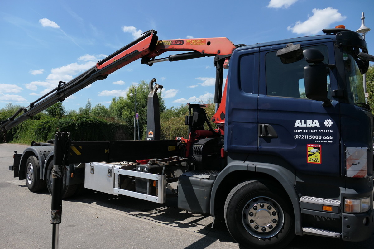 SCANIA R420 B6X2 mit Palfinger 16502 Kran Funk - Hook-lift sunkvežimis: foto 4 SCANIA R420 B6X2 mit Palfinger 16502 Kran Funk - Hook-lift sunkvežimis: foto 4