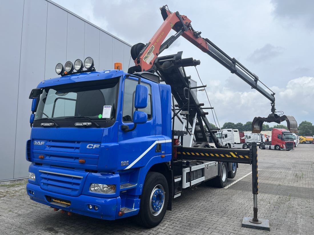DAF CF 85.360 6x2 NCH cable system - Palfinger PK 18002 - Konteineris-vežimus/ Sukeisti kūną sunkvežimis, Sunkvežimis su kranu: foto 1 DAF CF 85.360 6x2 NCH cable system - Palfinger PK 18002 - Konteineris-vežimus/ Sukeisti kūną sunkvežimis, Sunkvežimis su kranu: foto 1