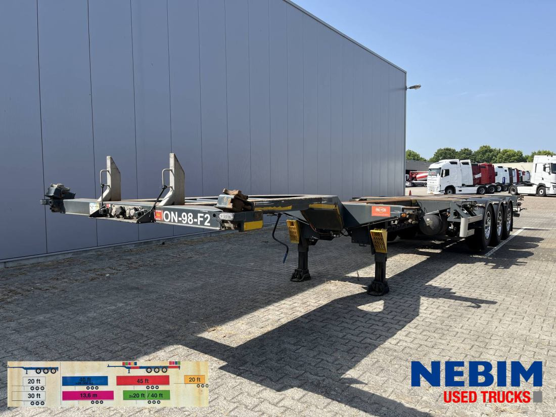 Pacton ET3 - Multi / Slider / Flex - Konteineris-vežimus/ Sukeisti kūną puspriekabė: foto 1 Pacton ET3 - Multi / Slider / Flex - Konteineris-vežimus/ Sukeisti kūną puspriekabė: foto 1