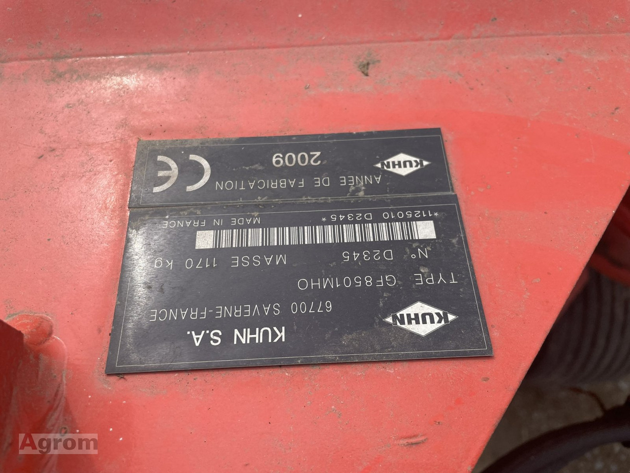 Šieno grėblys/ Vartytuvas Kuhn GF 8501: foto 10